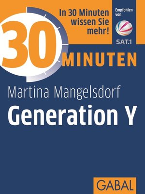 cover image of 30 Minuten Generation Y